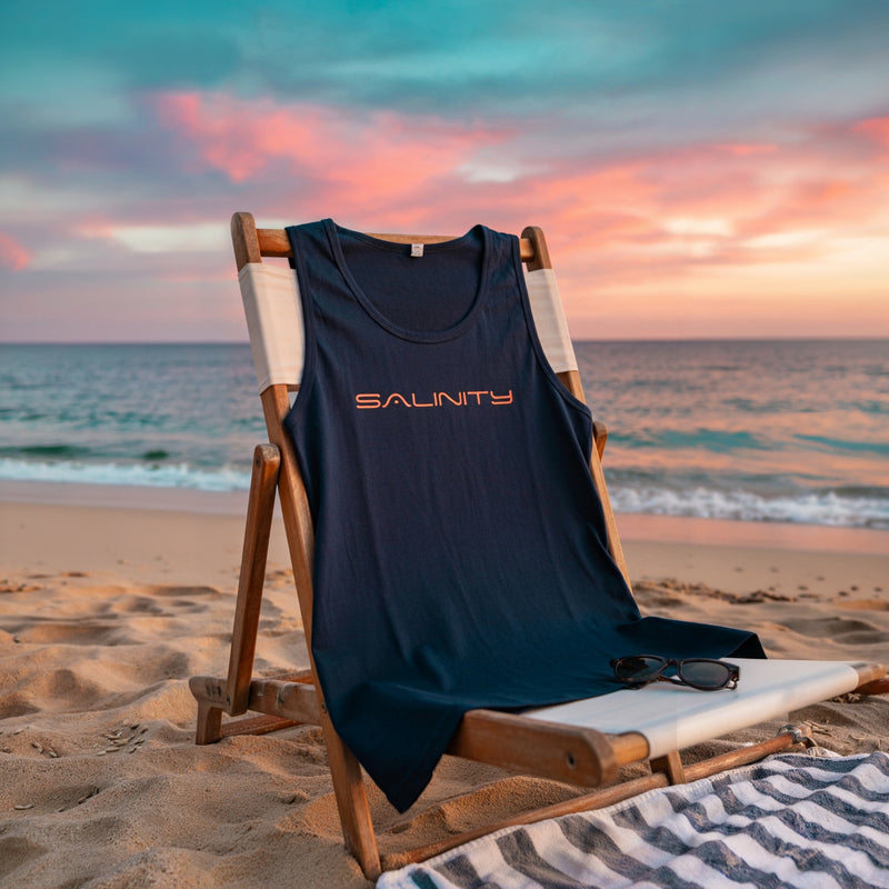 Salinity tank top on the beach